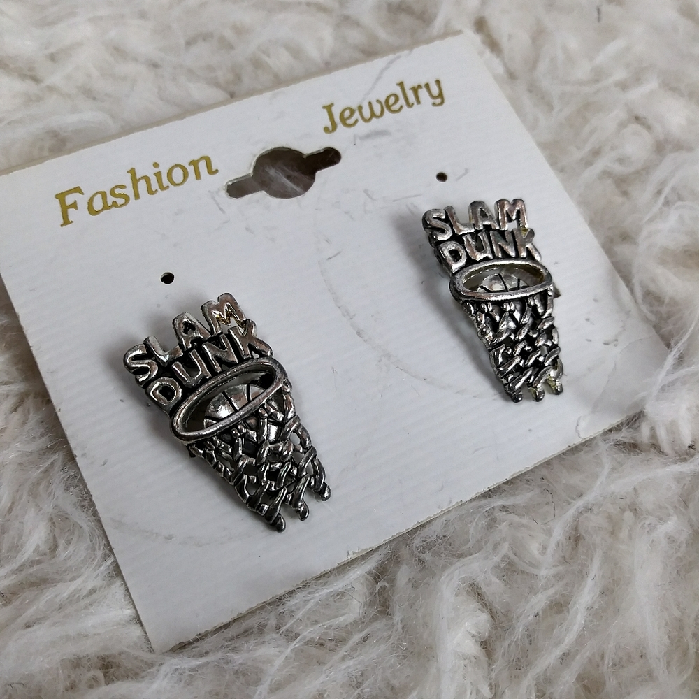 3/20$ Fashion Earrings slam dunk‎ basketball hoop